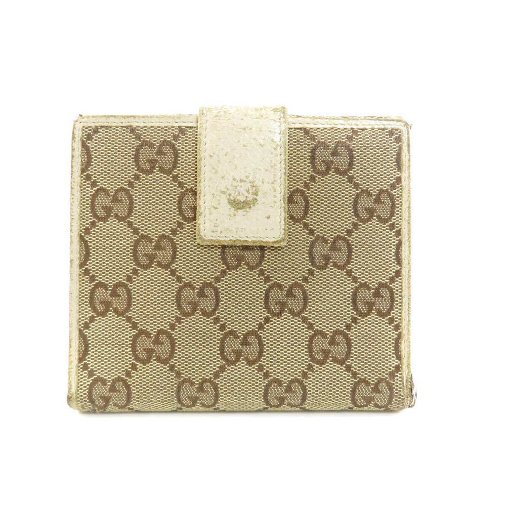 Gucci Wallet GG fold canvas bi Black